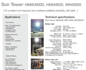 Trépied d'illumination allumant l'halogénure 130cm en métal de la tour 2000w 4000w de ballon