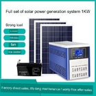 Contrôle complètement automatique d'inverseur de -grille de maison du système 220v 1KW de production d'électricité solaire