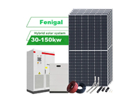 Système hybride d'énergie solaire à haut rendement de 30 kW à 150 kW avec batterie Lifepo4 ou lithium