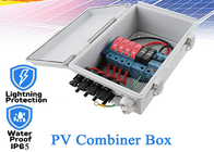 Plastique 15A PV combiner boîte 4 cordes 550VDC disjoncteur pour panneau solaire