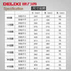 boîte de distribution en plastique d'éclairage de polycarbonate de 63A 100A 9 12 16 20 24 32 36 45 manières Delixi