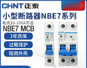 Chint NBE7, NB7 disjoncteur miniature 6~63A, 80~125A, 1P, 2P, 3P, 4P pour la protection de circuit AC220, 230V, utilisation 240V