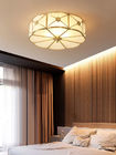 Café vivant du restaurant 10~50W de LED d'éclairage de plafond de lampe de chambre à coucher domestique de cuivre de couverture en verre