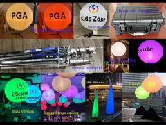 1.6m/5.2ft LED Blanc ou RGBW 400W Événement Ballon Light