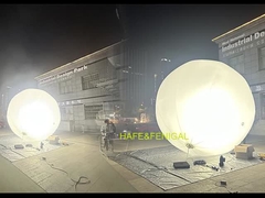 Ballon lumineux halogène sphérique 360 degrés de 4,2 m de diamètre, 2,4 kW, pour la production cinématographique