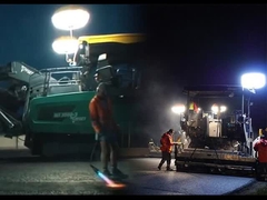 Tour d'éclairage à ballonnet de sécurité LED 600W – Éclairage sans éblouissement pour les réparations de construction routière