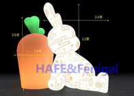 Le ballon de publicité gonflable a décoré les lapins 220V 3200k