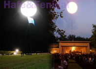 Le ballon décoratif de lune de la publicité de campagne allume la coutume de LED 400w 600W 800W