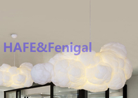 Ballon romantique de nuage du lustre LED allumant le coton en soie de lampe flottant 2000W 150cm