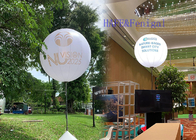 Lumière gonflable 2000W de ballon de lune de décoration d'événement imprimant l'amusement 160cm d'options