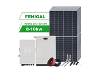 Hybride à énergie solaire de système de 8KW 10KW complet avec les inverseurs de panneaux de picovolte et la batterie au lithium