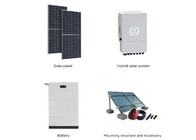 Hybride à énergie solaire de système de 8KW 10KW complet avec les inverseurs de panneaux de picovolte et la batterie au lithium