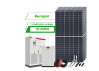 Système à énergie solaire hybride 15KW 30KW Paneles Solares Kit With Storage Battery de 3 phases