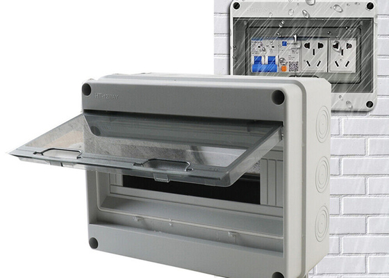 Boîte de disjoncteur de distribution IP65 étanche à l'eau Din Rail à l'intérieur 250*105*195MM