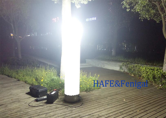 Tour lumineuse gonflable portable alimentée par batterie 3M 575W pour l'éclairage de nuit Taille personnalisable