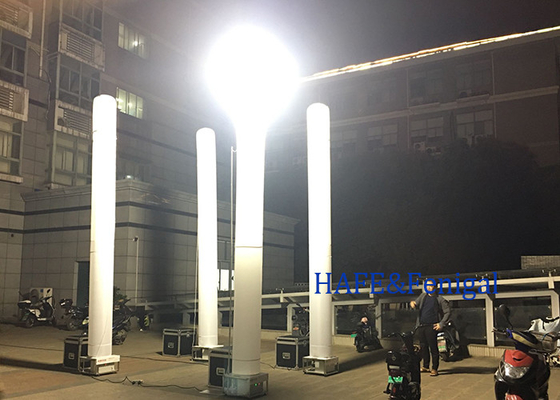 5M 1000w simples et rapides piliers de phares gonflables pour un éclairage de grande surface