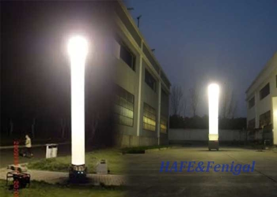 Tour d'éclairage gonflable portable Équipement d'éclairage extérieur de nuit 575 W HMI Pas d'éblouissement