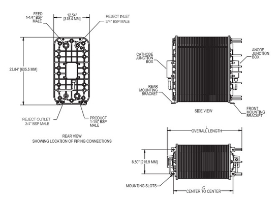 Plus grande stabilité Ionpure CEDI LX-Z IP-LXM30Z-5 Pour l'industrie électronique