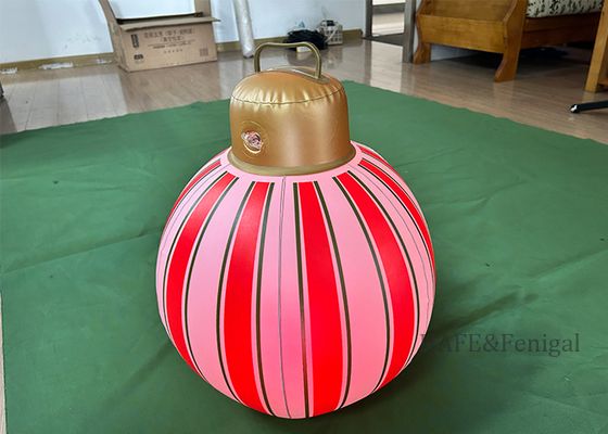 Lumière de ballon LED de Noël PVC gonflable (argent / or) - Décoration extérieure de la maison