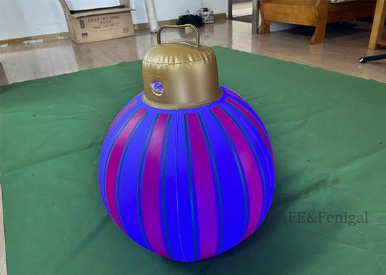 Lumière de ballon LED de Noël PVC gonflable (argent / or) - Décoration extérieure de la maison