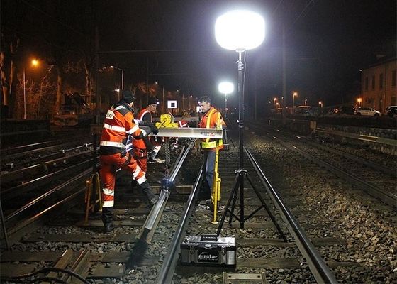 400W LED Tour lumineuse gonflable Lumière douce pour les zones de travail Facile d'installation