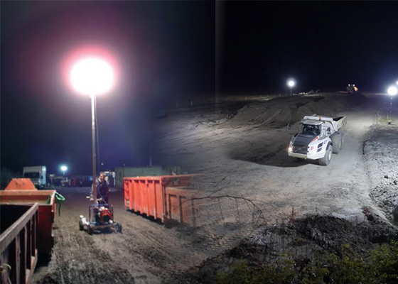HAFE Sun Series 1200W Tripod LED Balloons 40000-48000 Lumen Glare-Free Light for Industrial Rescue Construction Emergency