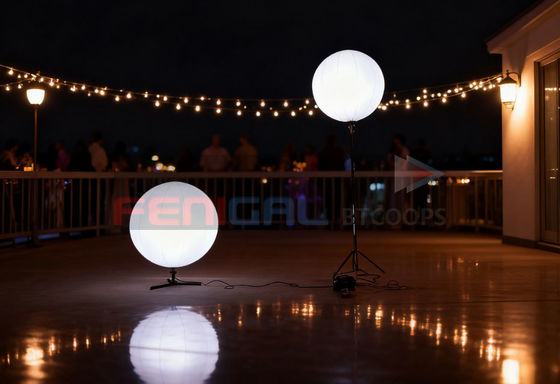 Decoration Inflatable Lighting Ball 400W RGB White Light w/DMX512 Ideal Balloon Light for Exhibition