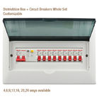 Boîte électrique terminale de DB d'OEM, boîte de distribution en plastique avec des manières multi de disjoncteurs