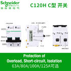 Le disjoncteur industriel 63A~125A, 1P, 2P, 3P, 4P d'Acti9 C120 pour la protection de circuit AC230V/400V autoguident ou utilisation industrielle