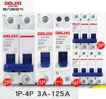 Disjoncteur industriel miniature 1~63A 80~125A 1P 2P 3P 4P AC230/400V de Delixi HDBE