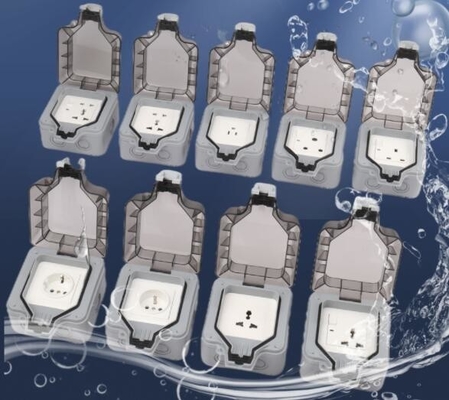Type 86 boîte américain européen de la prise IP66 imperméable extérieure montée extérieure de couverture