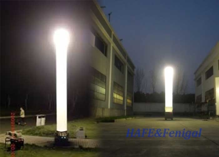 Tour d'éclairage gonflable portable Équipement d'éclairage extérieur de nuit 575 W HMI Pas d'éblouissement