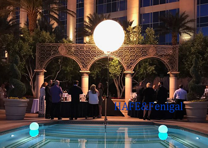 Décoration de l'activité extérieure étanche à l'eau Lumière de ballon LED 200W 400w Logo de taille personnalisée