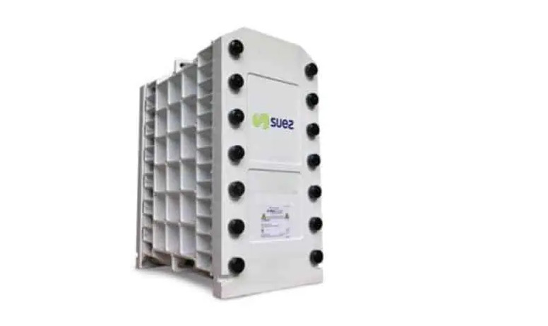 SUEZ E-Cell 3X pile électrodéionisation standard EDI évacuation des eaux usées EDI systèmes température maximale 40°C