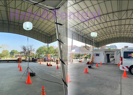 Éclairage nocturne sûr et efficace avec le ballon lumineux LED HAFE 1000W pour les travaux routiers