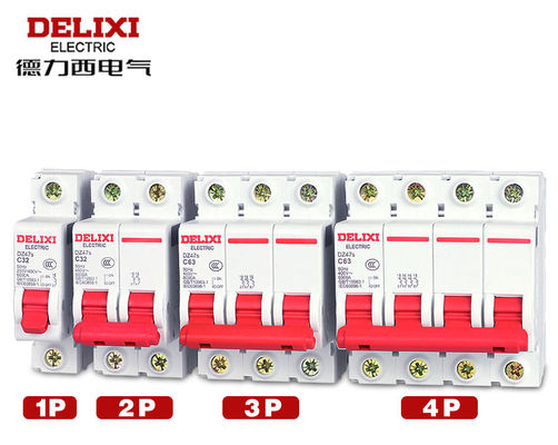 Disjoncteur miniature de DZ47s, disjoncteur électrique 1~63A 80~125A