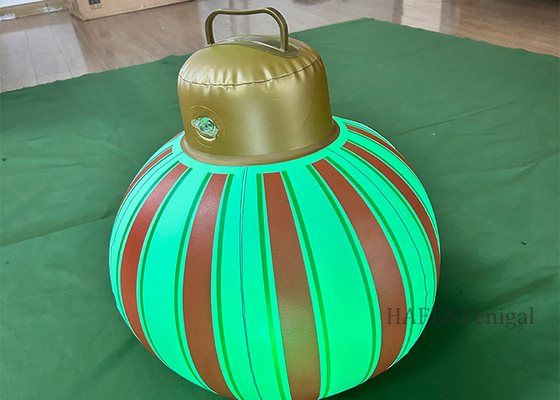 Lumière de ballon LED de Noël PVC gonflable (argent / or) - Décoration extérieure de la maison